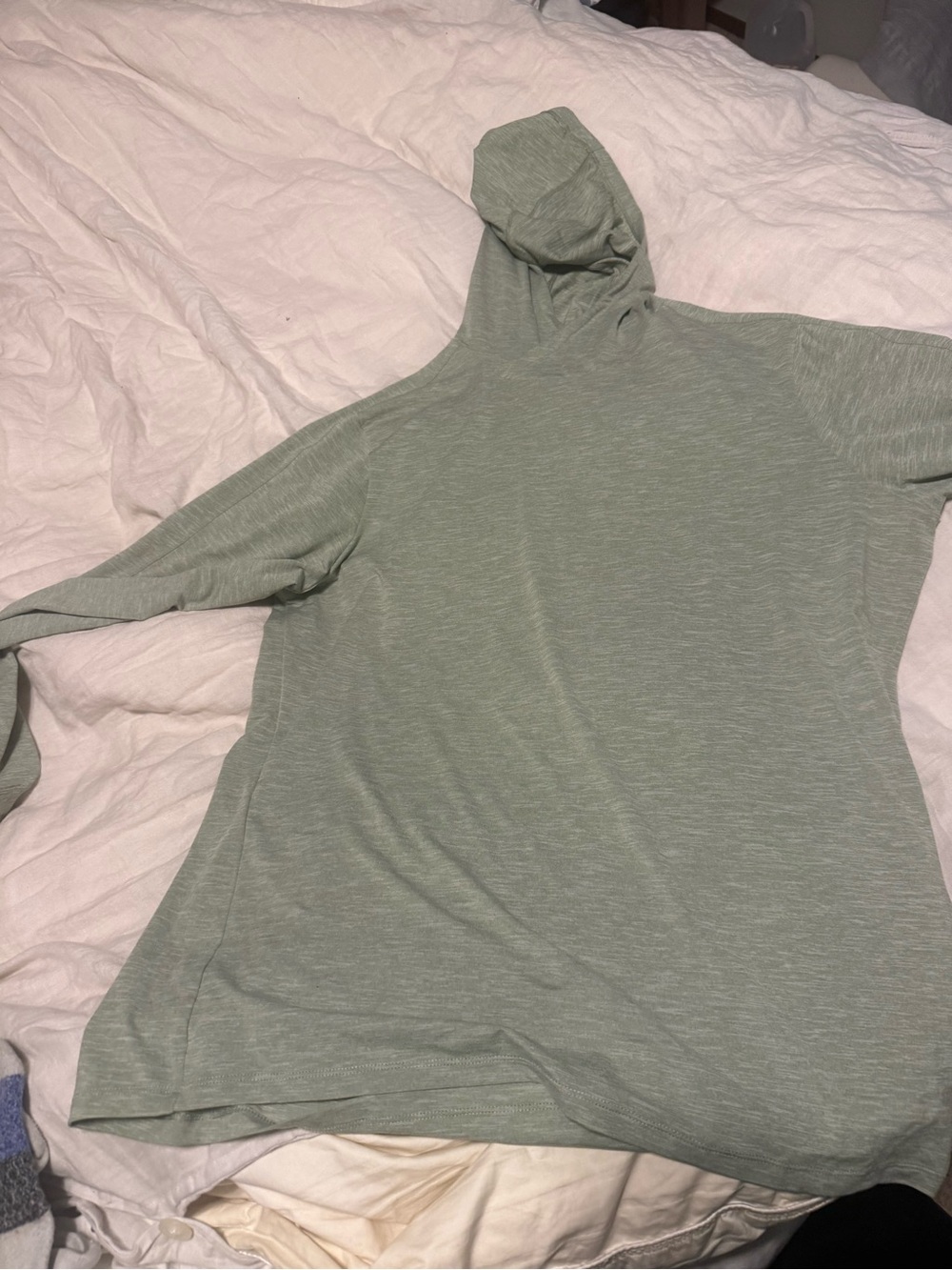 Light Green Hooded REI Pullover sun Shirt